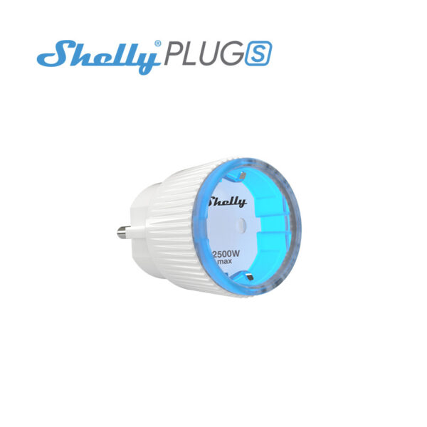 Priza inteligenta Shelly Plug S, 10A, monitorizare consum, control Wi-Fi